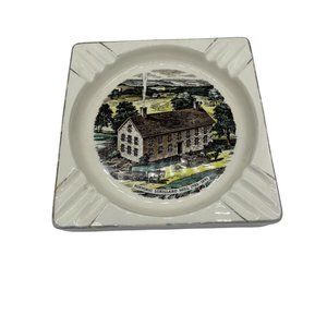 Vintage Historic Lorillard Mill Ash Tray 7.5x7.5